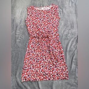 Diane von Furstenberg New Della Silk Blend Sleeveless Leaf Floral Dress 6